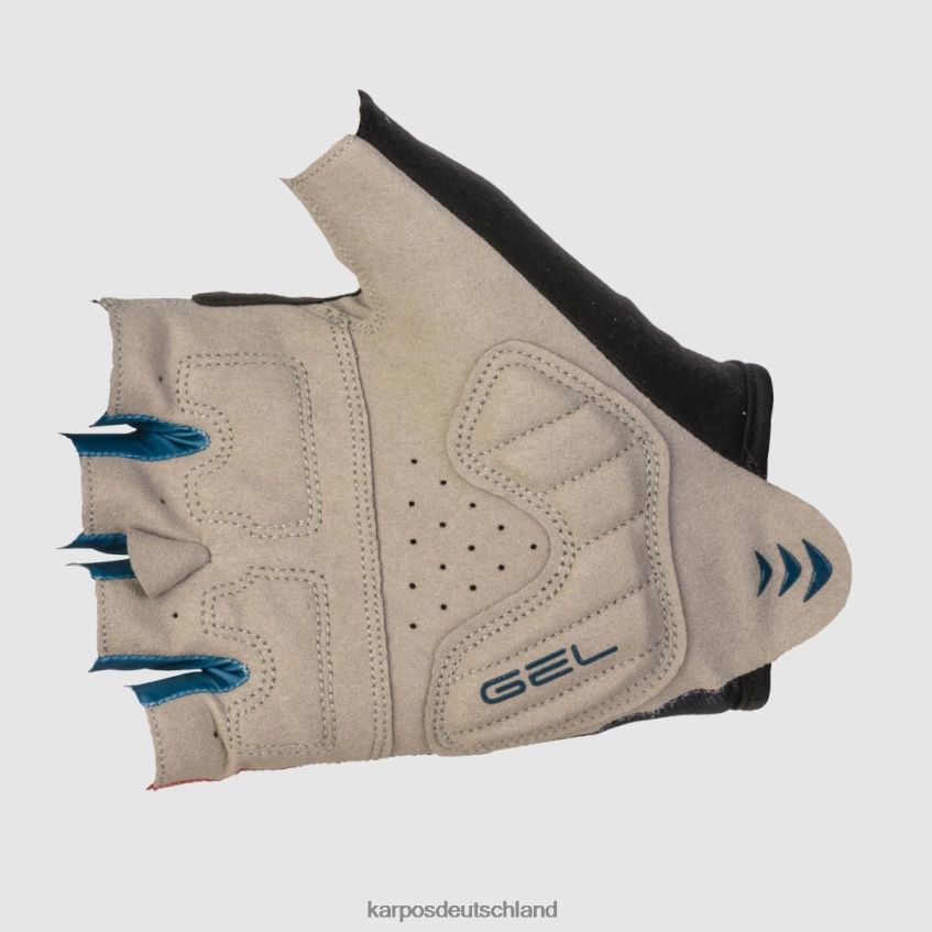 Handschuh| de Karpos Frauen Federia 1/2-Finger-Handschuh Weltraum/Tang Tango/Marokko ZV820Z907