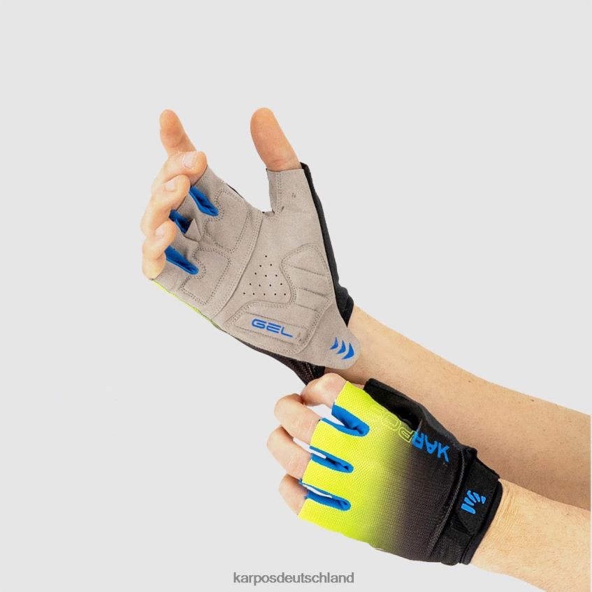 Handschuh| de Karpos Frauen Federia 1/2-Finger-Handschuh Weltraum/Tang Tango/Marokko ZV820Z907