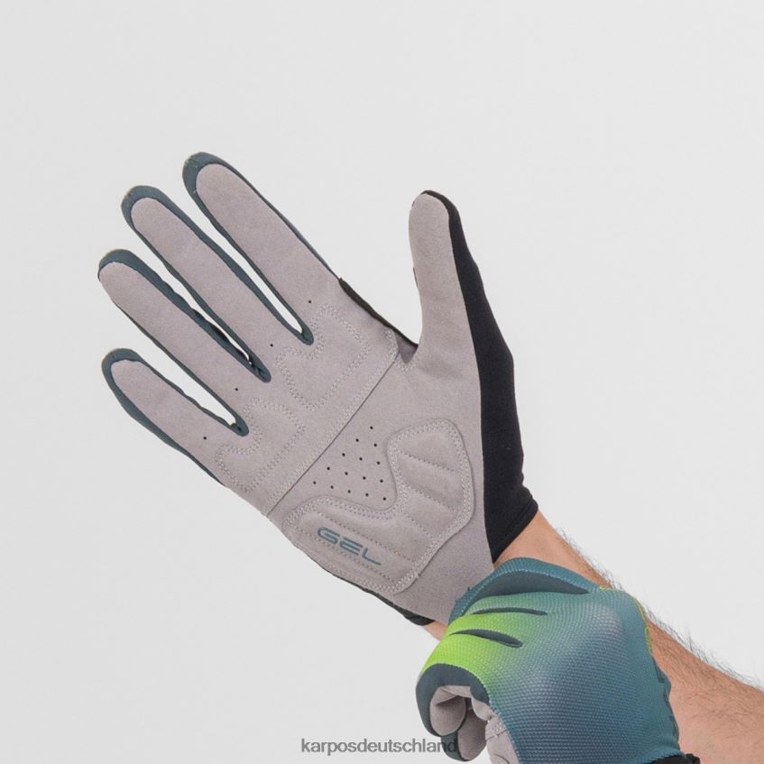 Handschuh| de Karpos Frauen Federia-Handschuh dunkler Schiefer/Nordatlantik/Lemo ZV820Z896