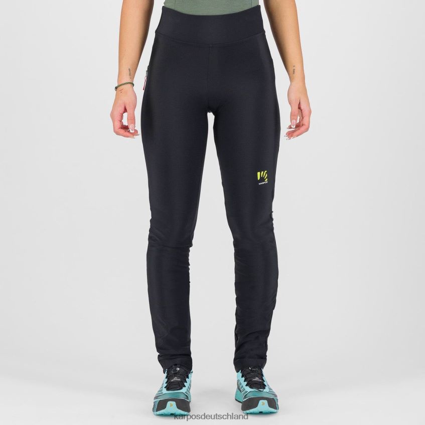 Hose| de Karpos Frauen Einfache Winterhose mit Hose Schwarz-Rosa-Fluo ZV820Z1518