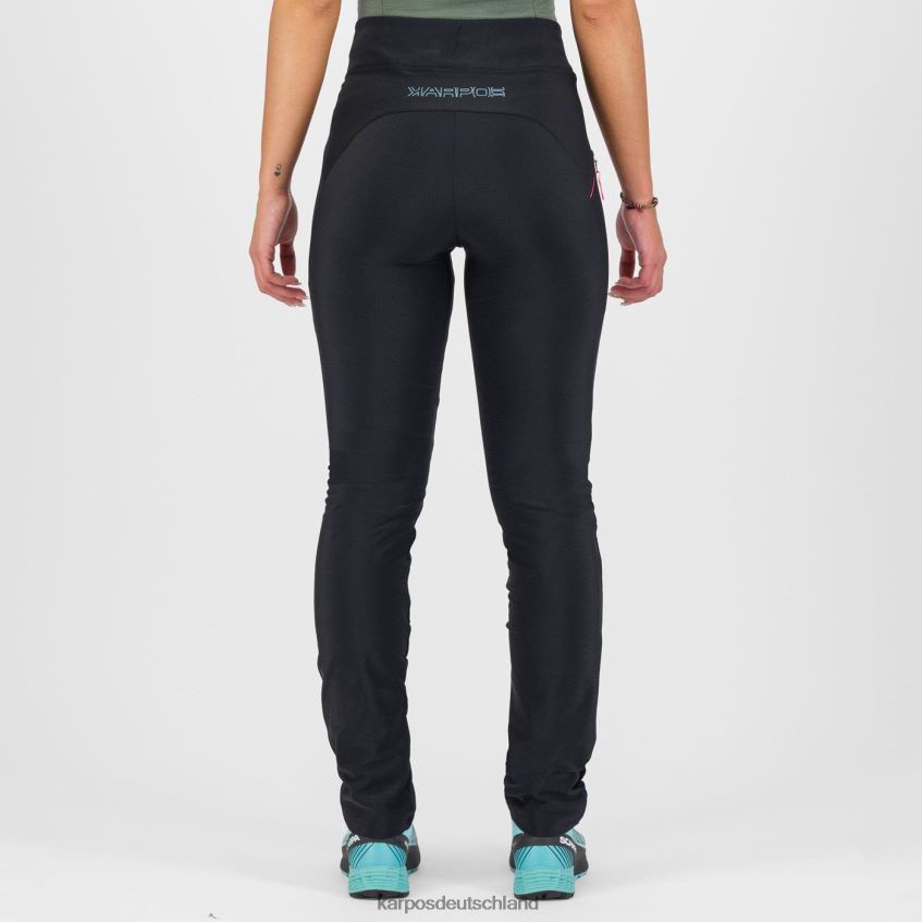 Hose| de Karpos Frauen Einfache Winterhose mit Hose Schwarz-Rosa-Fluo ZV820Z1518