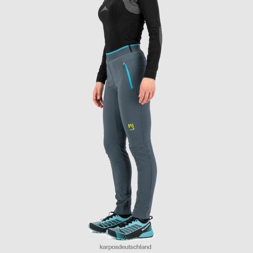 Hose| de Karpos Frauen Federa mit Hose dunkler Schiefer/blaues Atoll ZV820Z1427