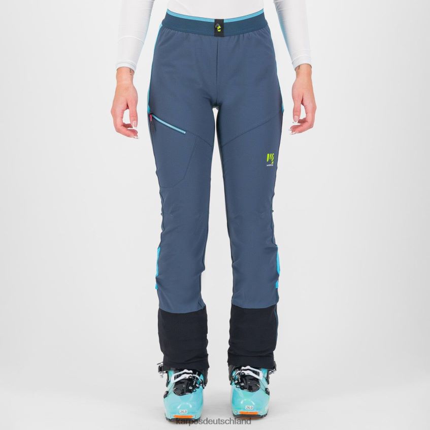 Hose| de Karpos Frauen Grand Mont W Skimo Hose Mitternacht/blaues Atoll ZV820Z1417