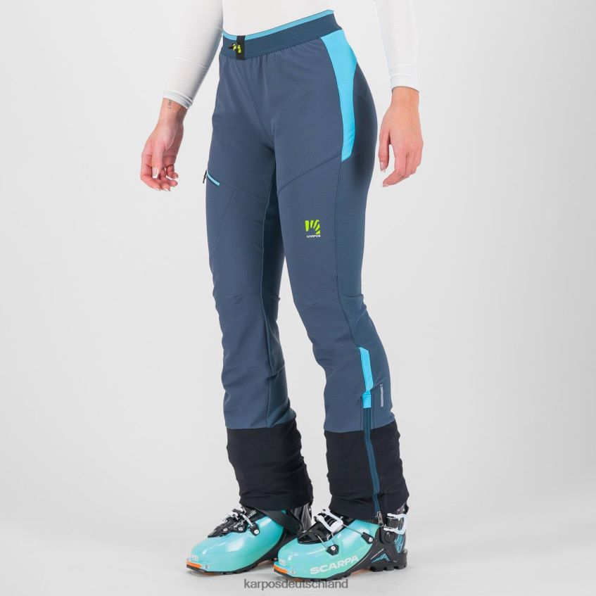 Hose| de Karpos Frauen Grand Mont W Skimo Hose Mitternacht/blaues Atoll ZV820Z1417