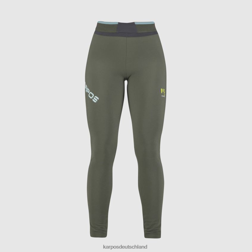 Hose| de Karpos Frauen Lavaredo Plus Winter w Tight Thymian/schwarzer Sand ZV820Z1496