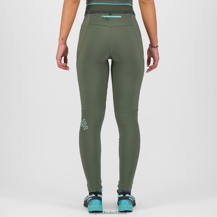 Hose| de Karpos Frauen Lavaredo Plus Winter w Tight Thymian/schwarzer Sand ZV820Z1496