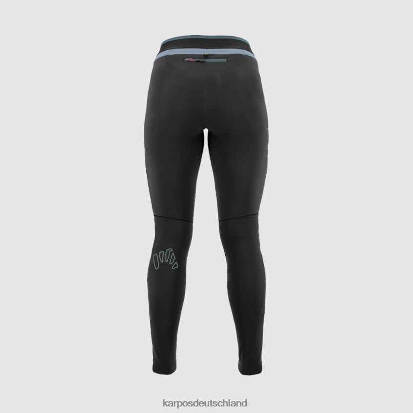 Hose| de Karpos Frauen Lavaredo Plus Winter w Tight schwarz/staubblau ZV820Z1494