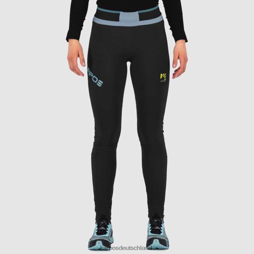 Hose| de Karpos Frauen Lavaredo Plus Winter w Tight schwarz/staubblau ZV820Z1494