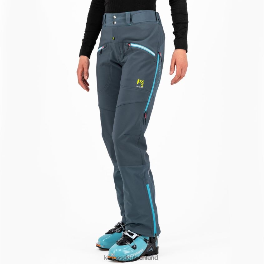 Hose| de Karpos Frauen Marmolada mit Hose dunkler Schiefer/blaues Atoll ZV820Z1401