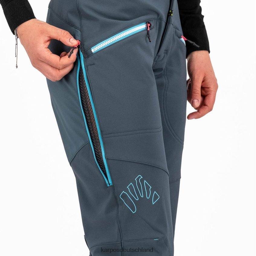 Hose| de Karpos Frauen Marmolada mit Hose dunkler Schiefer/blaues Atoll ZV820Z1401