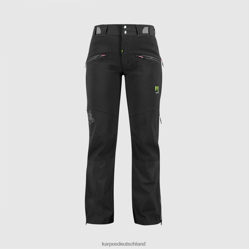 Hose| de Karpos Frauen Marmolada mit Hose schwarz/dunkelgrau ZV820Z1400