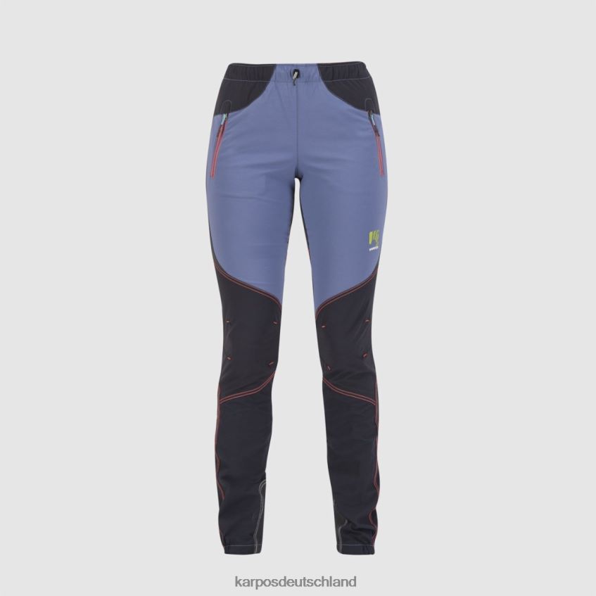 Hose| de Karpos Frauen Rock mit Hose Vintage-Indigo/Schwarz/Koralle ZV820Z1469