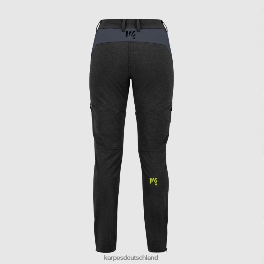 Hose| de Karpos Frauen Santa Croce mit Zip-Off-Hose Schwarz/Ombreblau ZV820Z1430
