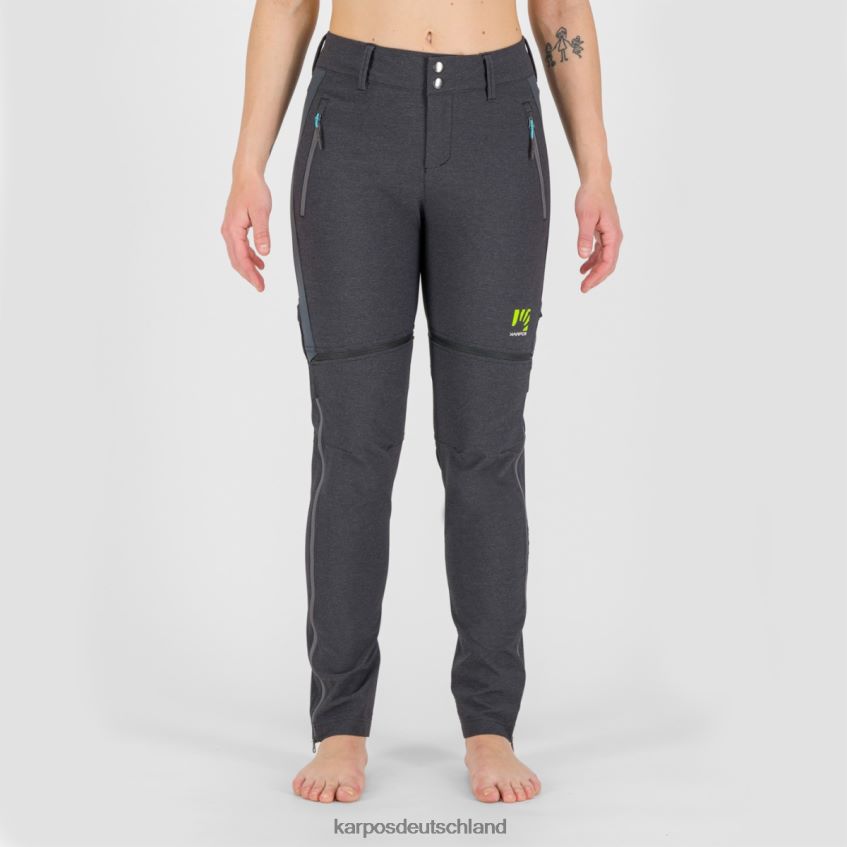 Hose| de Karpos Frauen Santa Croce mit Zip-Off-Hose schwarz/dunkelgrau ZV820Z1429