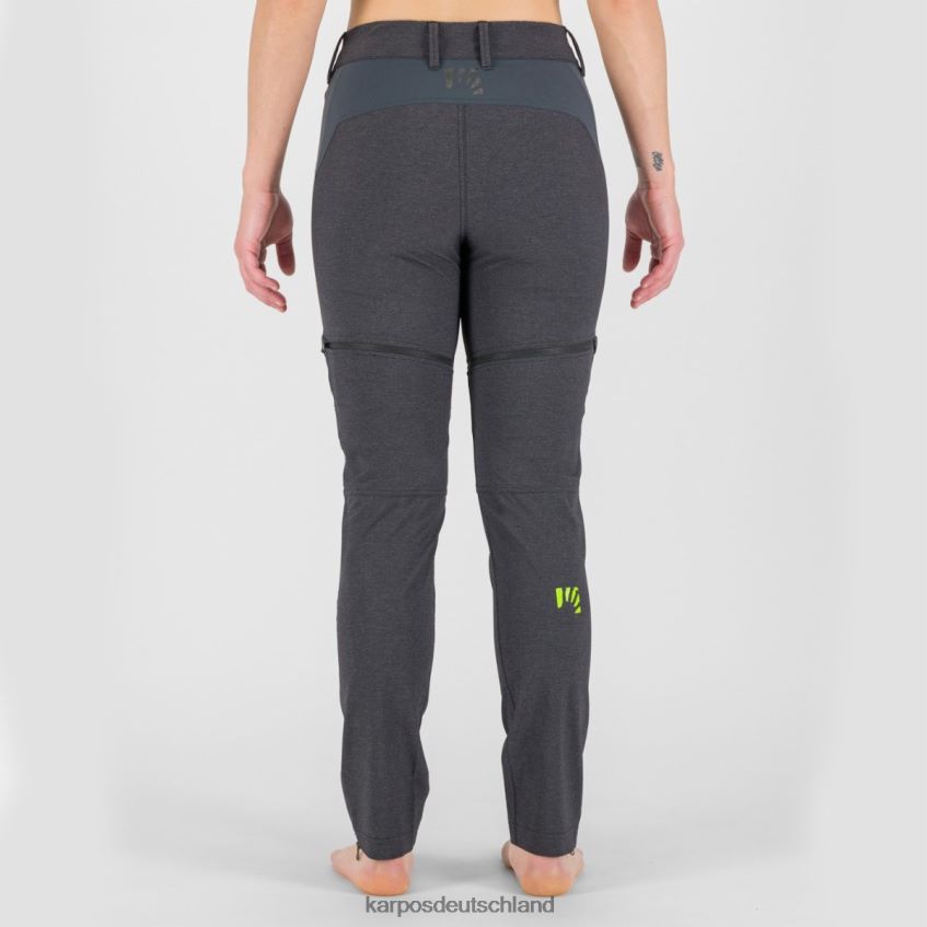 Hose| de Karpos Frauen Santa Croce mit Zip-Off-Hose schwarz/dunkelgrau ZV820Z1429