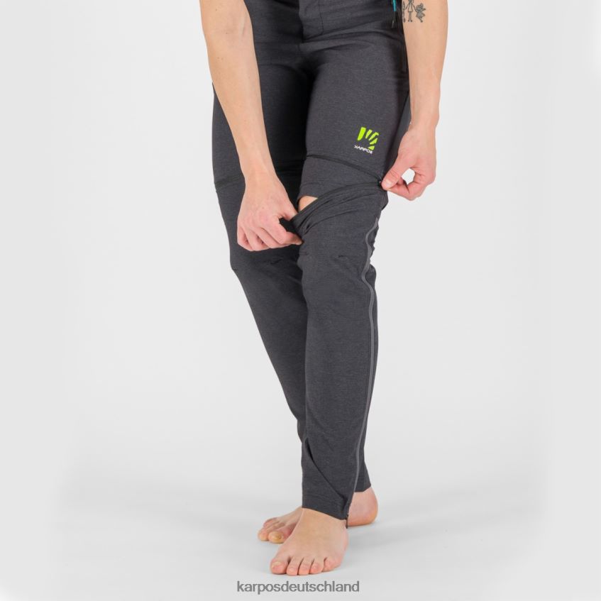 Hose| de Karpos Frauen Santa Croce mit Zip-Off-Hose schwarz/dunkelgrau ZV820Z1429