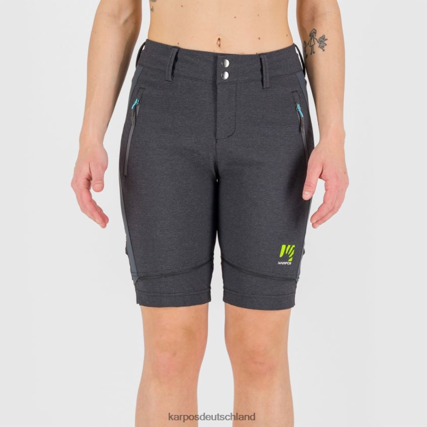 Hose| de Karpos Frauen Santa Croce mit Zip-Off-Hose schwarz/dunkelgrau ZV820Z1429