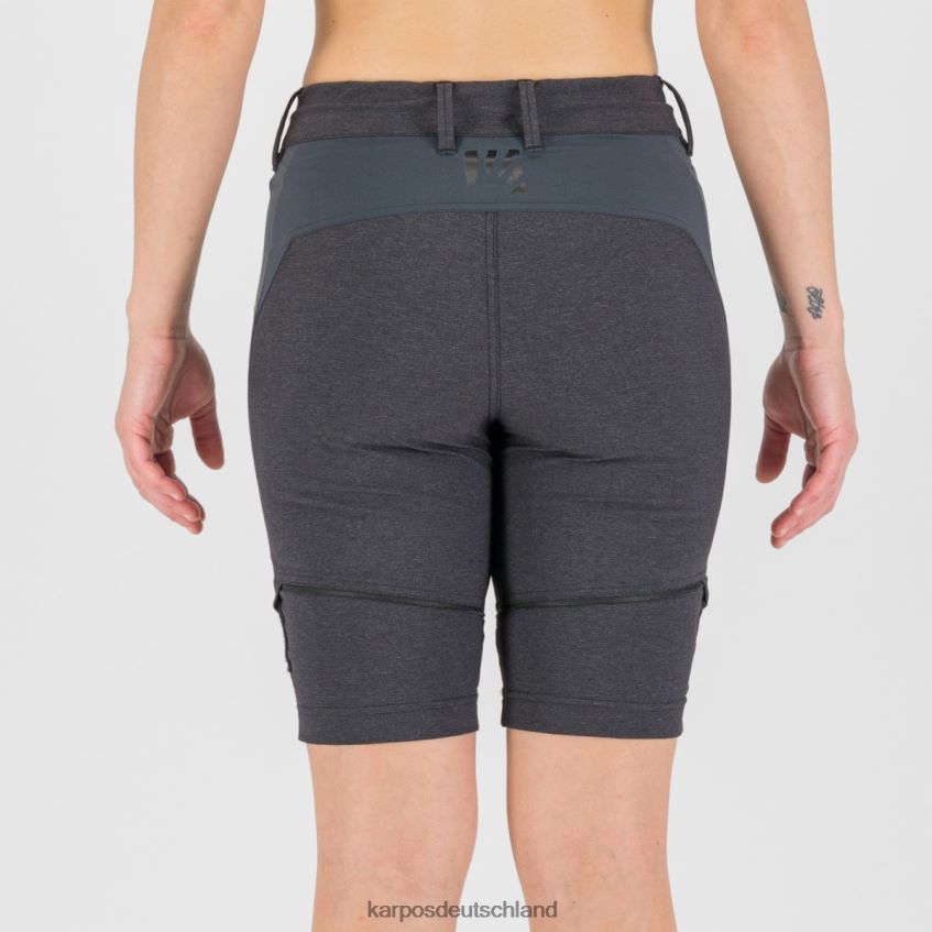 Hose| de Karpos Frauen Santa Croce mit Zip-Off-Hose schwarz/dunkelgrau ZV820Z1429