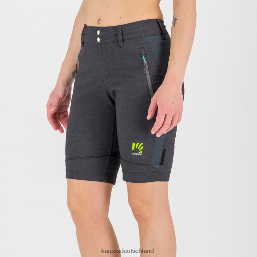 Hose| de Karpos Frauen Santa Croce mit Zip-Off-Hose schwarz/dunkelgrau ZV820Z1429