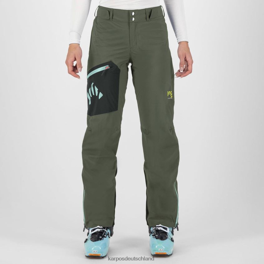 Hose| de Karpos Frauen Valsesia Shell mit Hose Thymian/schwarzer Sand ZV820Z1391