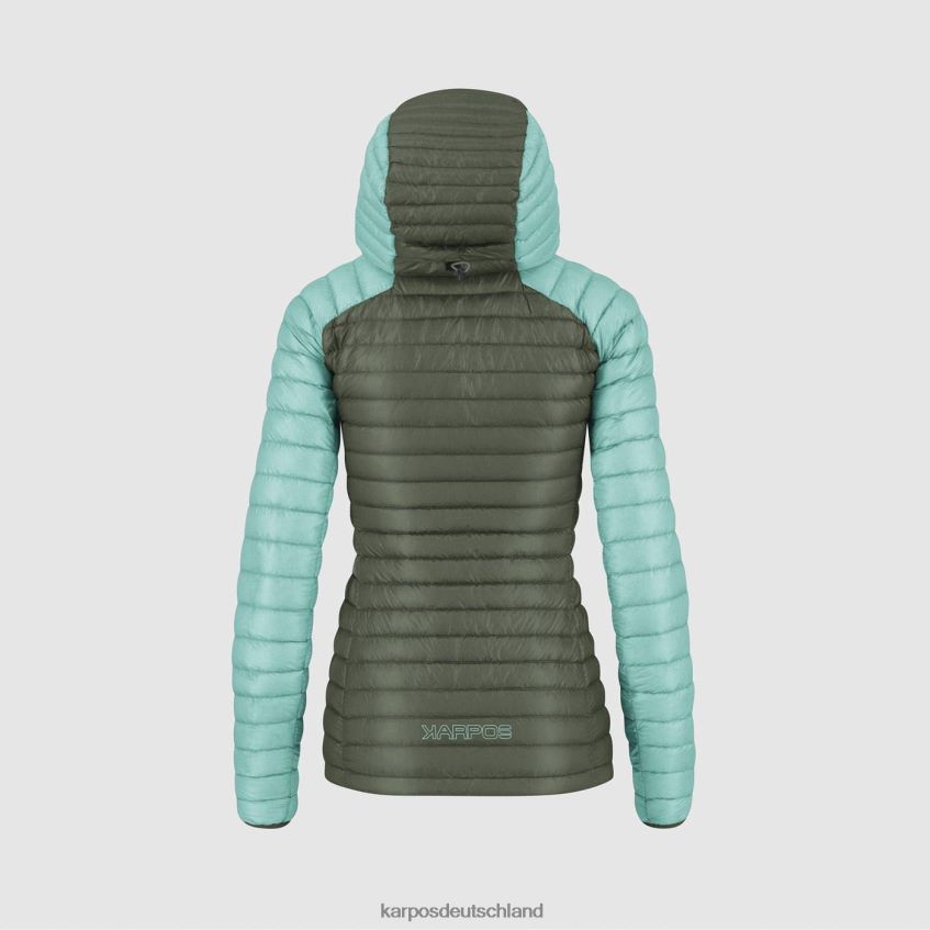 Jacke| de Karpos Frauen Alagna Daunenjacke mit Jacke Thymian/Aqua-Himmel ZV820Z958