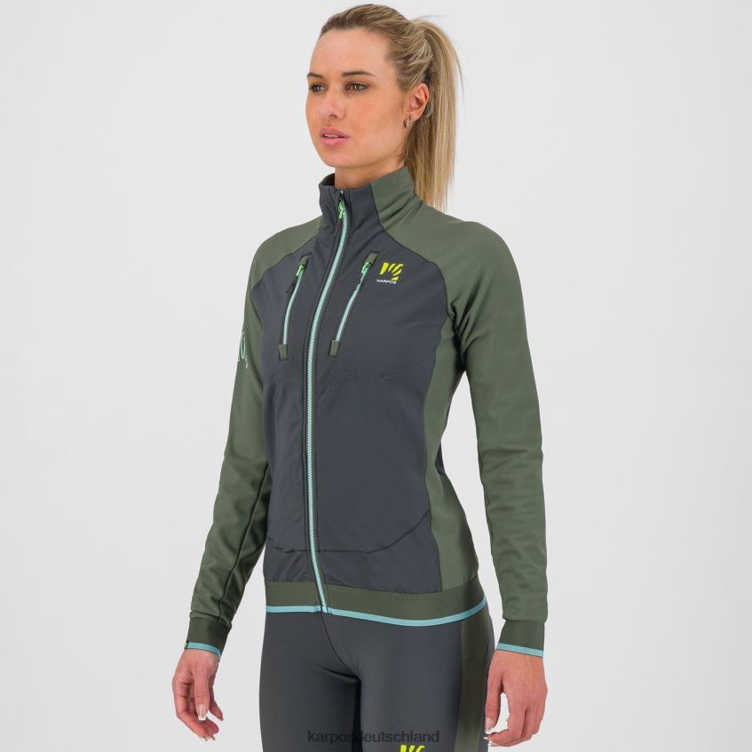 Jacke| de Karpos Frauen Alagna Evo W Jacke schwarzer Sand/Thymian ZV820Z1073