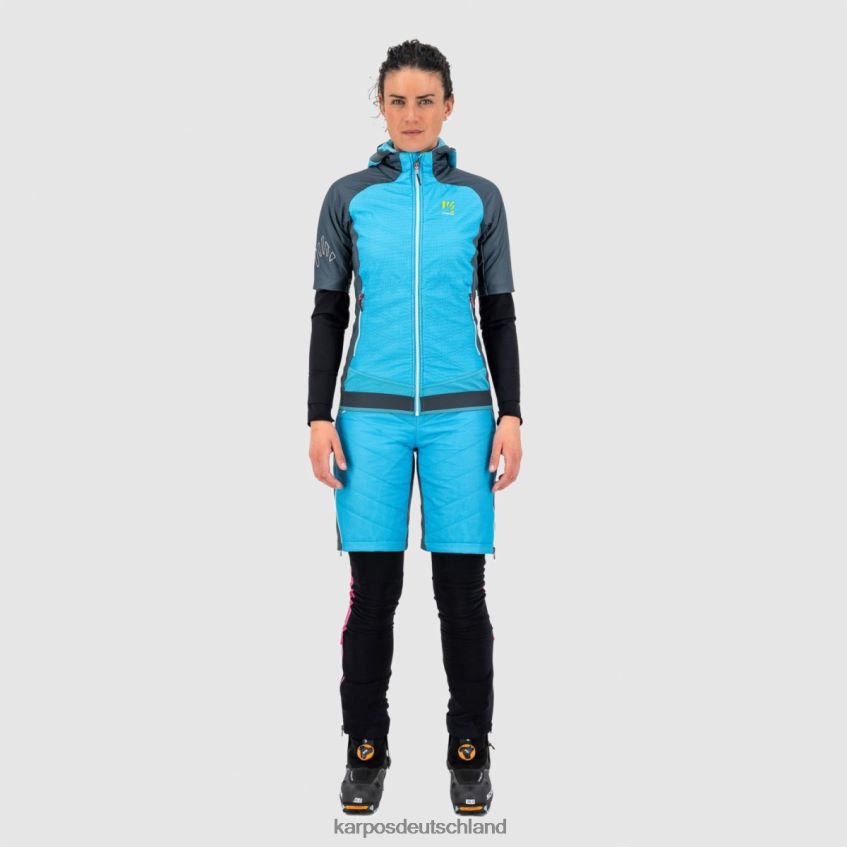 Jacke| de Karpos Frauen Alagna Evo mit Puffy blaues Atoll/dunkler Schiefer ZV820Z1044