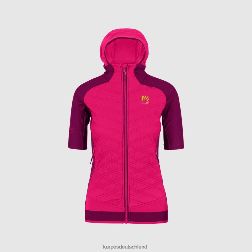 Jacke| de Karpos Frauen Alagna Evo mit Puffy rosa/boysenbeere ZV820Z1045