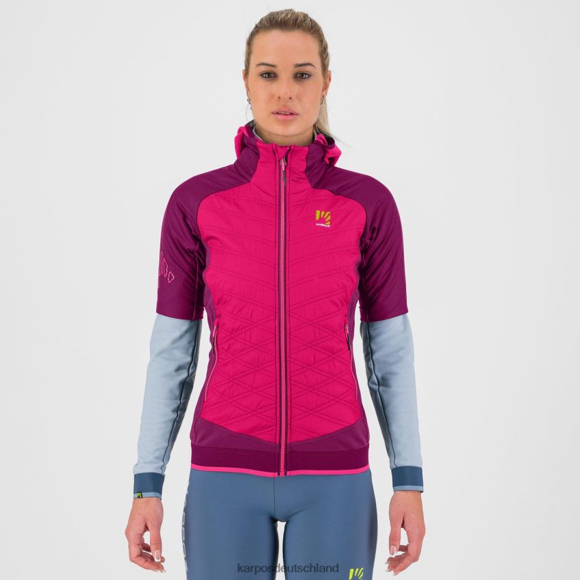 Jacke| de Karpos Frauen Alagna Evo mit Puffy rosa/boysenbeere ZV820Z1045