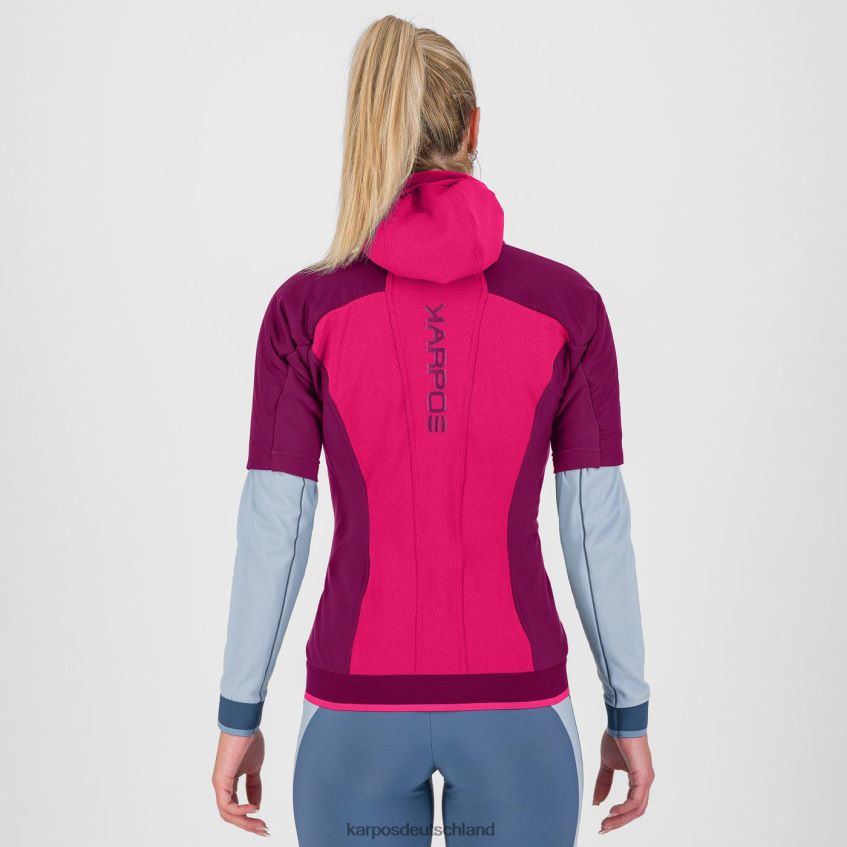Jacke| de Karpos Frauen Alagna Evo mit Puffy rosa/boysenbeere ZV820Z1045