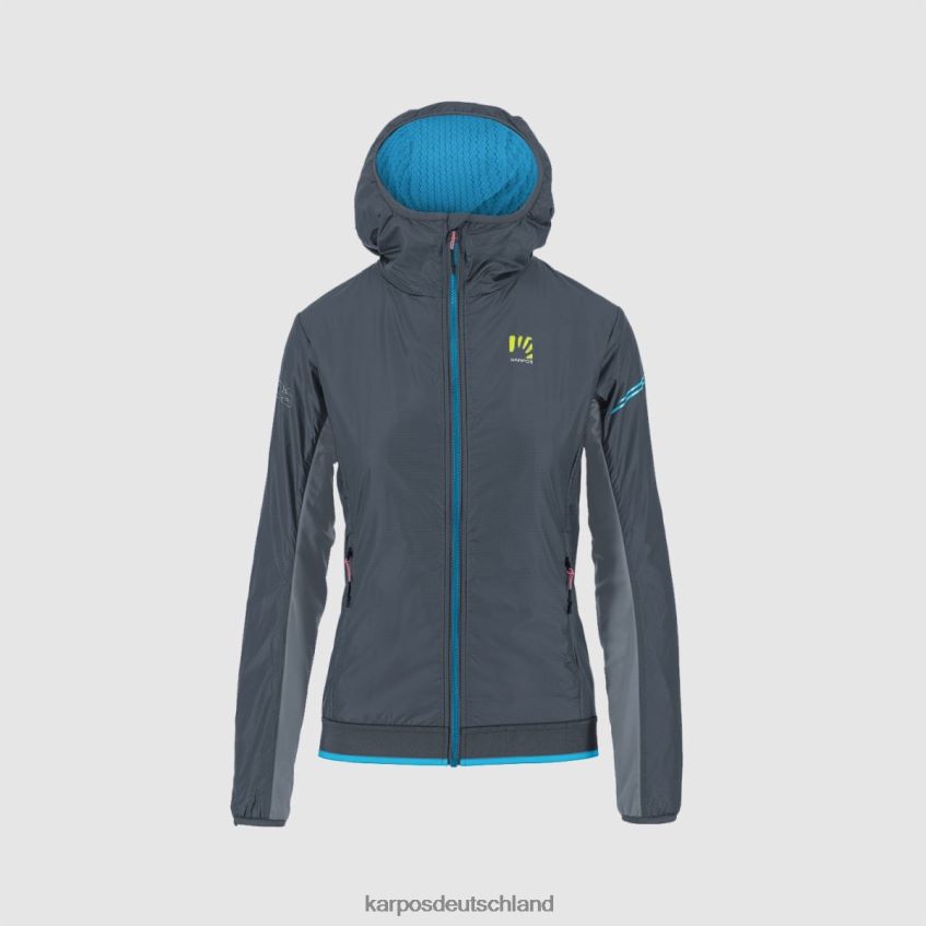 Jacke| de Karpos Frauen Federa W Jacke dunkler Schiefer/blaues Atoll ZV820Z1014