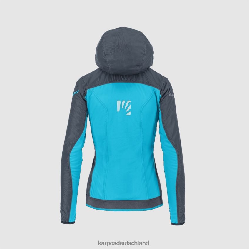 Jacke| de Karpos Frauen Federa W Jacke dunkler Schiefer/blaues Atoll ZV820Z1014