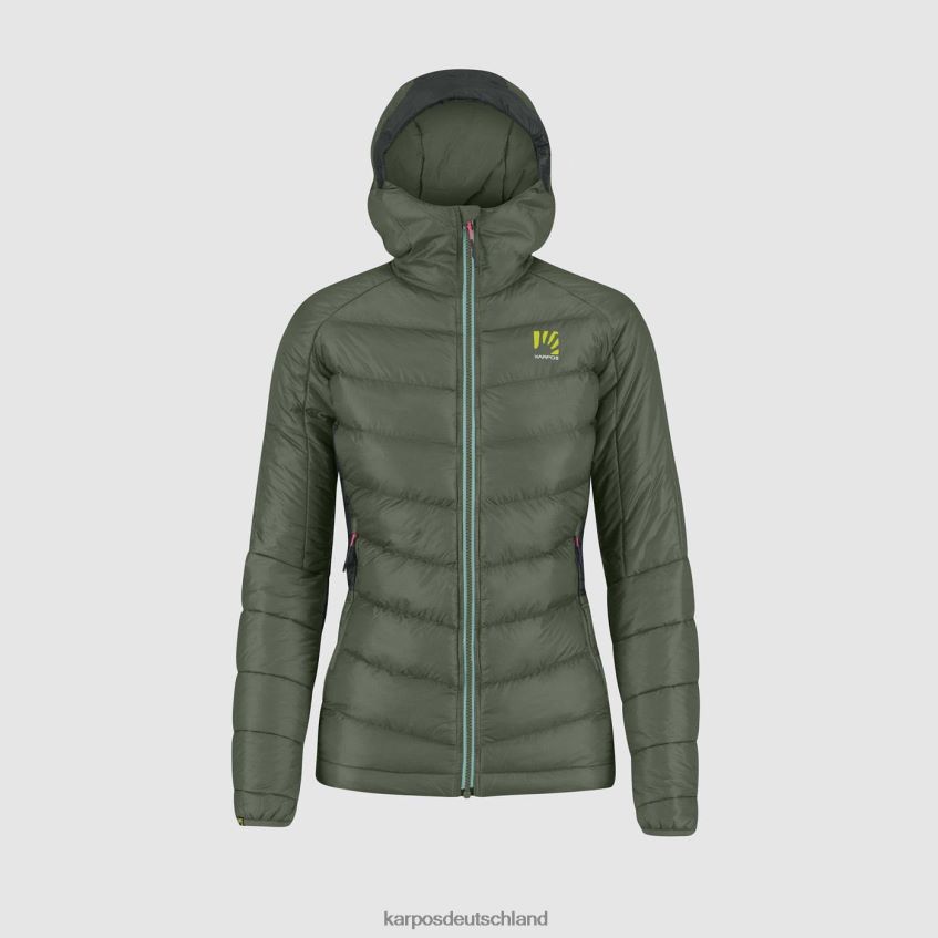 Jacke| de Karpos Frauen Focobon mit Jacke Thymian/schwarzer Sand ZV820Z970