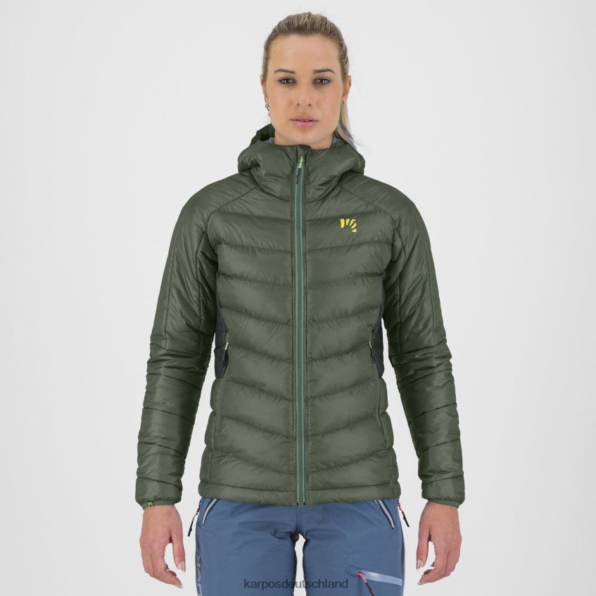Jacke| de Karpos Frauen Focobon mit Jacke Thymian/schwarzer Sand ZV820Z970