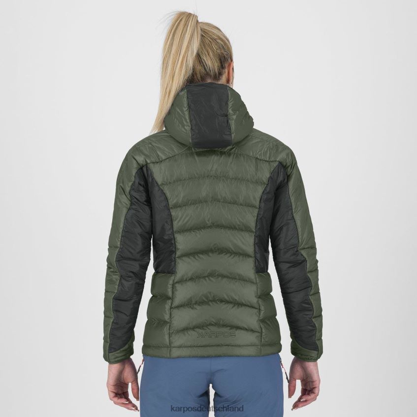 Jacke| de Karpos Frauen Focobon mit Jacke Thymian/schwarzer Sand ZV820Z970