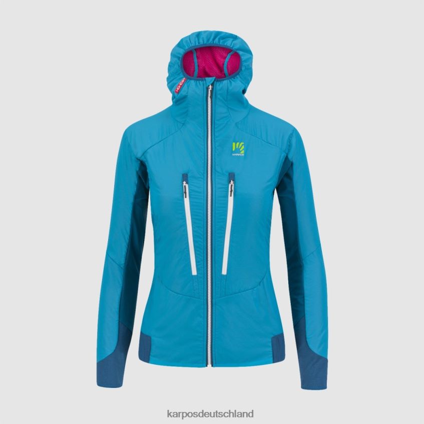 Jacke| de Karpos Frauen K-Performance Hybrid W-Jacke Bluebird/marokkanisches Blau ZV820Z1005
