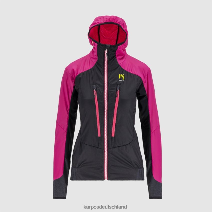 Jacke| de Karpos Frauen K-Performance Hybrid W-Jacke Schwarz/Kabarett ZV820Z1004