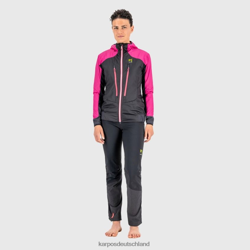 Jacke| de Karpos Frauen K-Performance Hybrid W-Jacke Schwarz/Kabarett ZV820Z1004