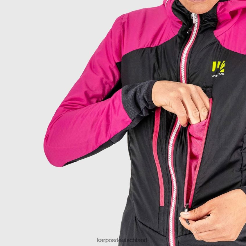 Jacke| de Karpos Frauen K-Performance Hybrid W-Jacke Schwarz/Kabarett ZV820Z1004