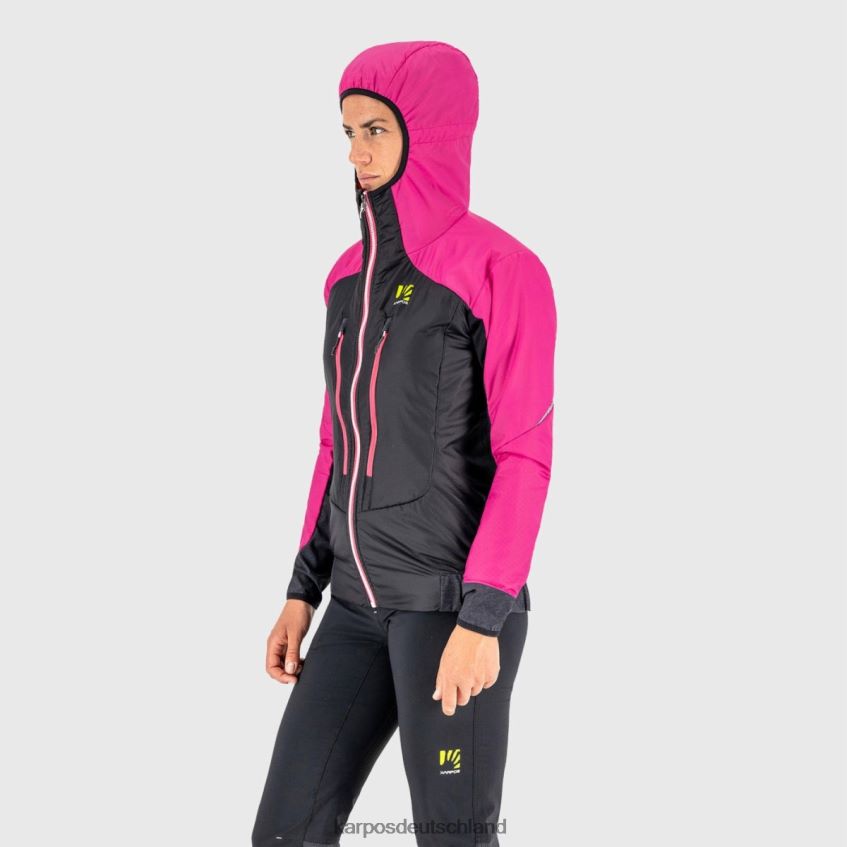 Jacke| de Karpos Frauen K-Performance Hybrid W-Jacke Schwarz/Kabarett ZV820Z1004