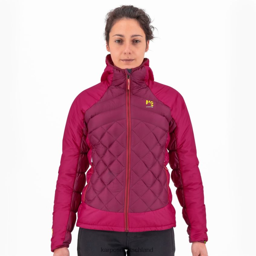 Jacke| de Karpos Frauen Lastei Active Plus W Jacke Himbeer-R/Kabarett ZV820Z987