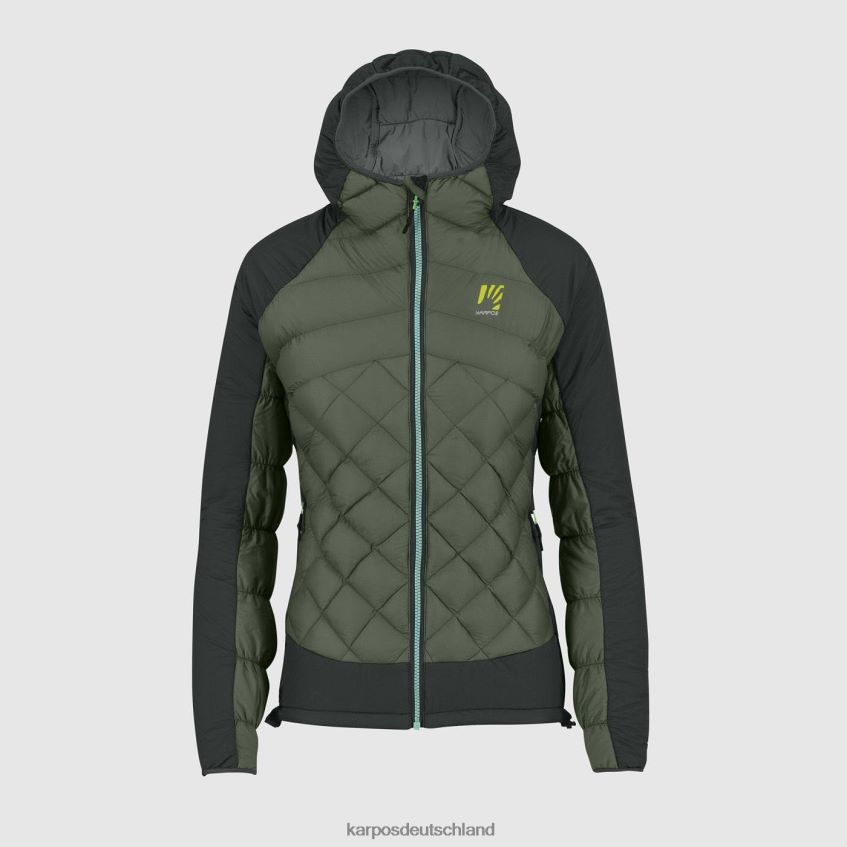 Jacke| de Karpos Frauen Lastei Active Plus W Jacke Thymian/schwarzer Sand ZV820Z989