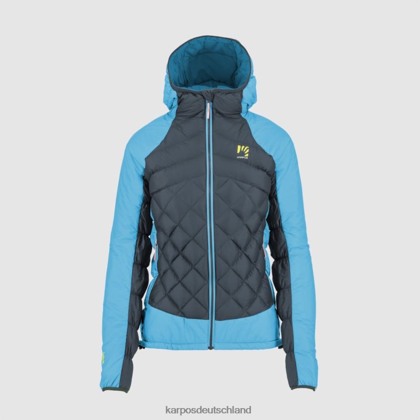 Jacke| de Karpos Frauen Lastei Active Plus W Jacke dunkler Schiefer/blaues Atoll ZV820Z988