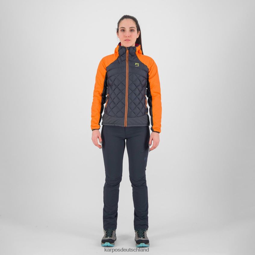 Jacke| de Karpos Frauen Lastei Active Plus W Jacke vulkanisch/leuchtendes Orange ZV820Z982