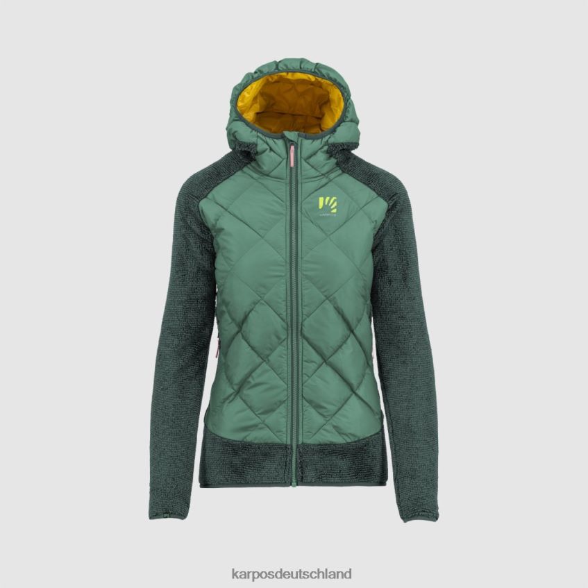 Jacke| de Karpos Frauen Marmarole mit Jacke frostiger Winter/Dschungelgrün ZV820Z1052