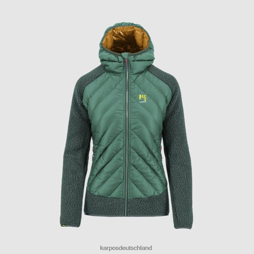 Jacke| de Karpos Frauen Marmarole mit Tech-Jacke frostiges Grün/Dschungelgrün ZV820Z995