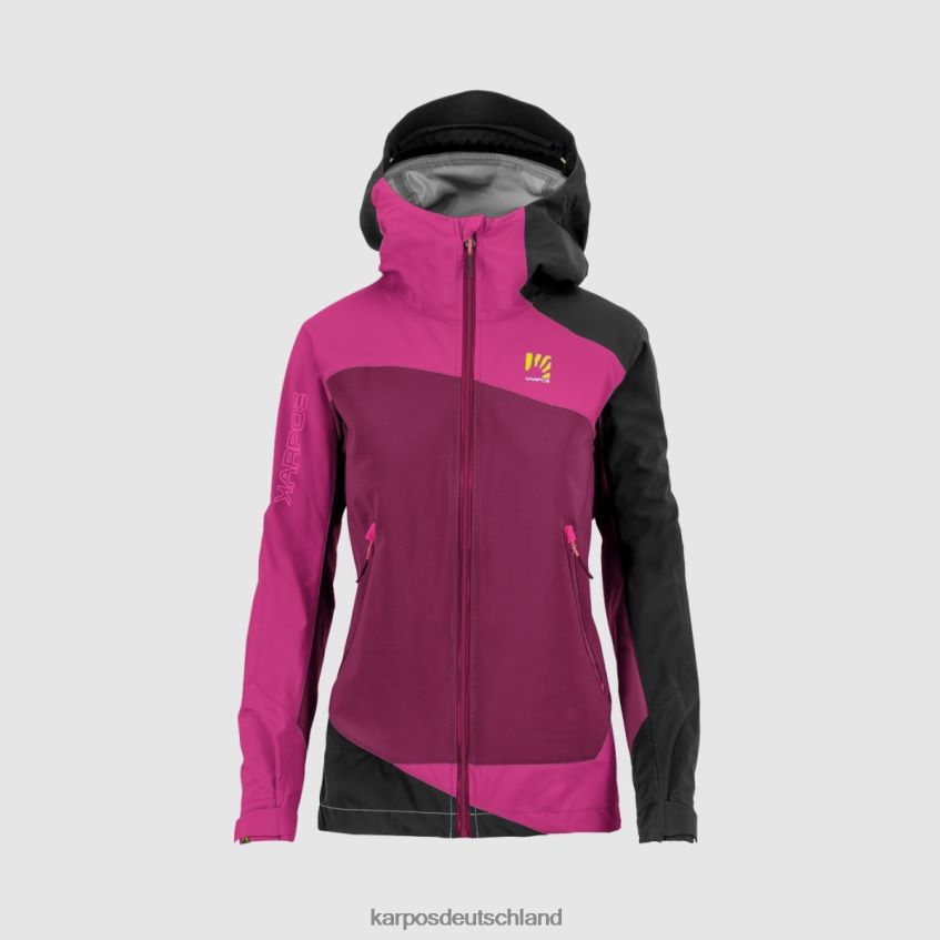 Jacke| de Karpos Frauen Marmolada mit Jacke Himbeere R/Kabarett/Schwarz ZV820Z976