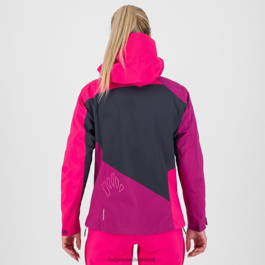 Jacke| de Karpos Frauen Marmolada mit Jacke Vulkan/Boysenbeere/Rosa ZV820Z979