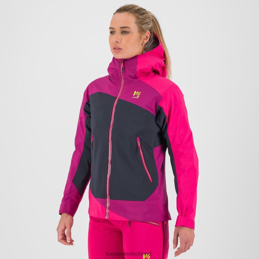 Jacke| de Karpos Frauen Marmolada mit Jacke Vulkan/Boysenbeere/Rosa ZV820Z979