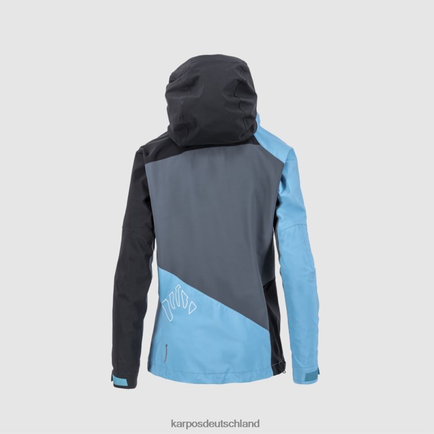 Jacke| de Karpos Frauen Marmolada mit Jacke dunkler Schiefer/blaues Atoll/schwarz ZV820Z977